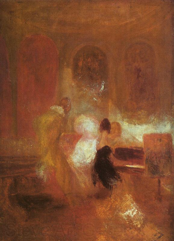 Joseph Mallord William Turner Music Party Norge oil painting art